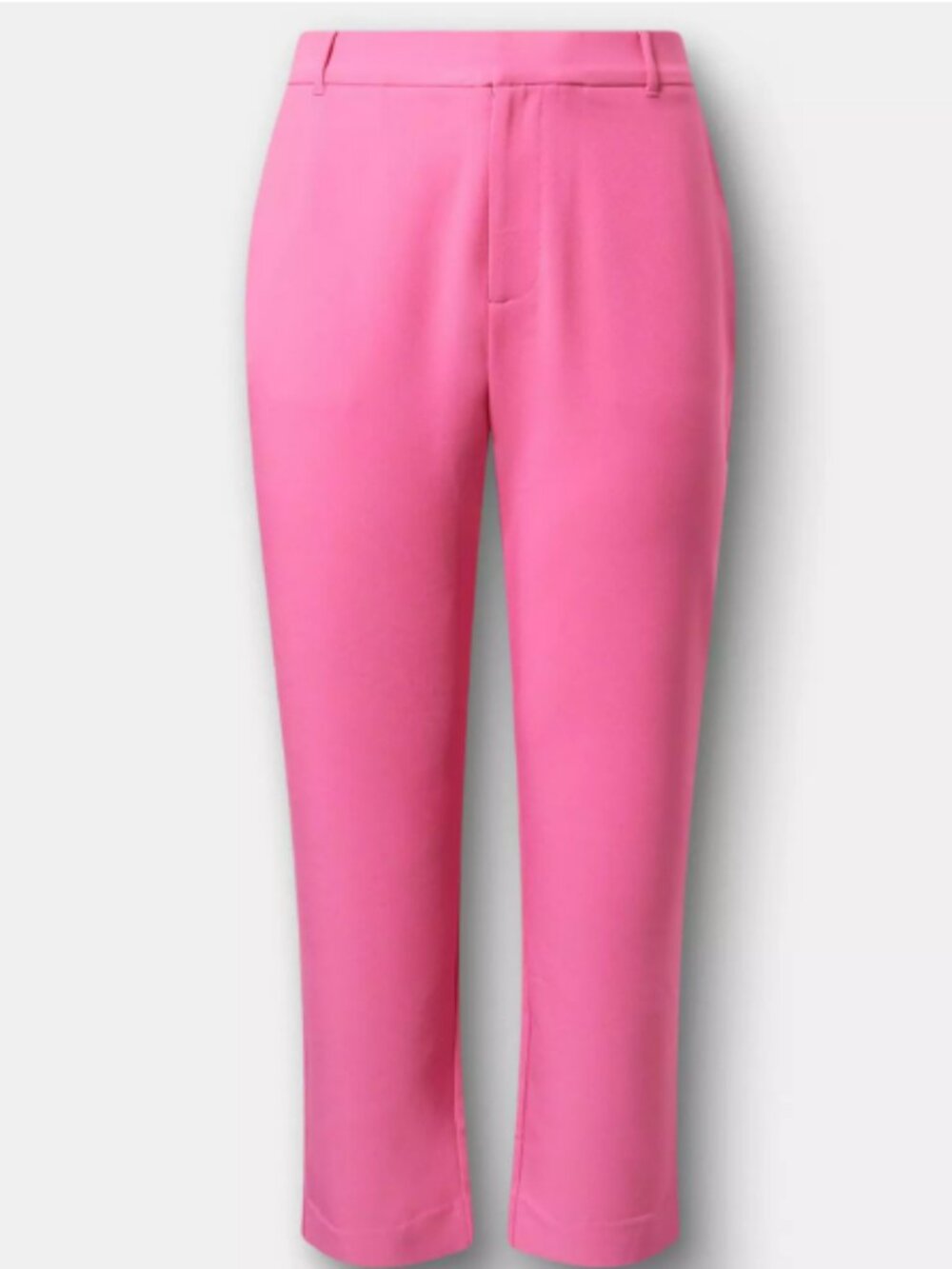 NWT Torrid High-Rise Straight Crepe Pant Shocking Pink - See Matching Blazer